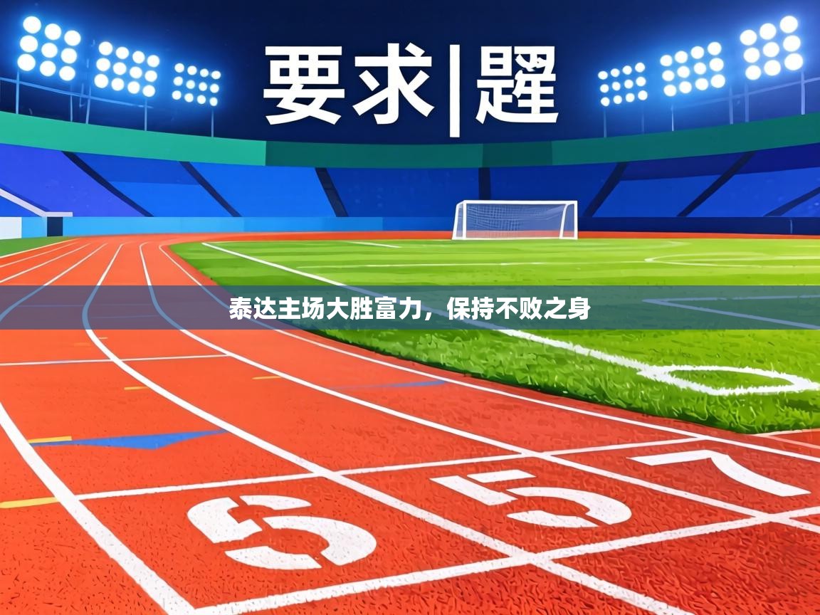 泰达主场大胜富力，保持不败之身  第2张